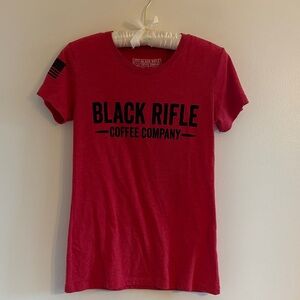 Black Rifle Coffee Company Women's Red Short Sleeve Tee